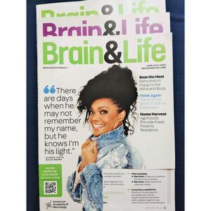 Lot of 3 Brain&Life Magazine 2025 & 2026 NEW [ w/ cut out label]